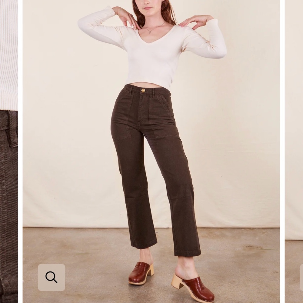 Big Bud Press work pants in espresso brown